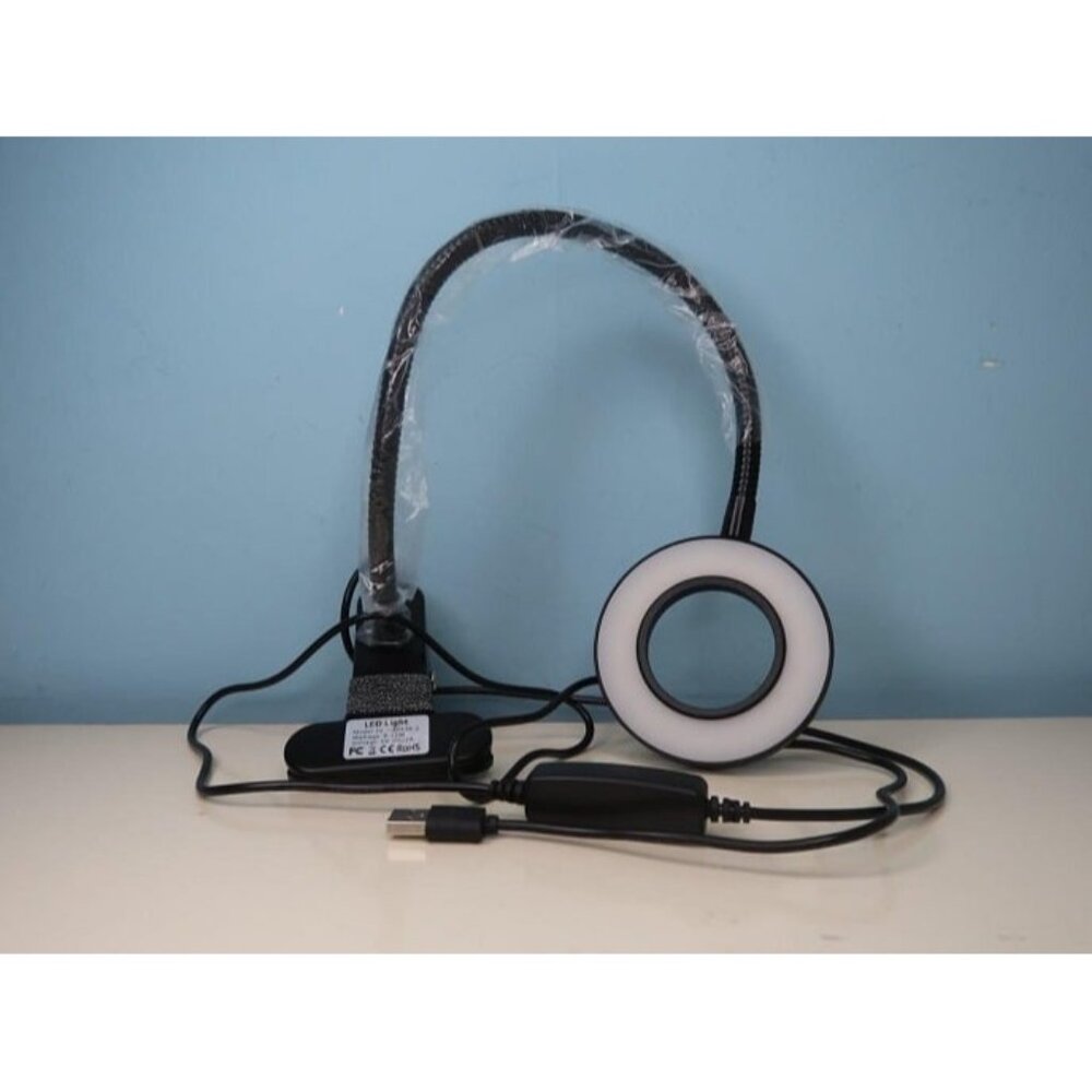 New Desk Light Clip on Ring Light, 56 LEDs Desk Lamp for Home Office, 3 Modes